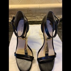 Pour la Victoire black gold sandals 7.5